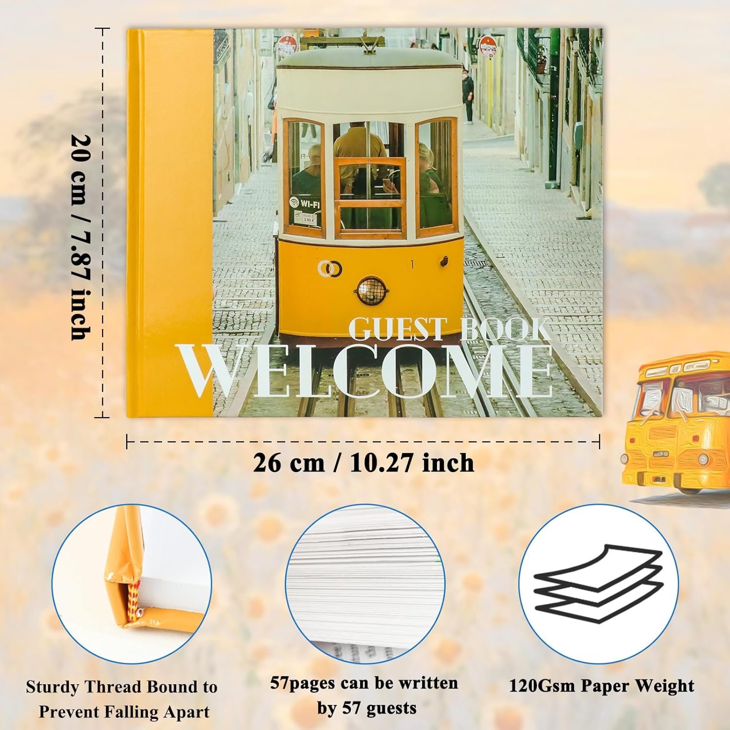 Visitor Guest Book for Airbnb, Cabin, Visitor Guest Book for Vacation Home, Airb... 3 Visitor Guest Book for Airbnb, Cabin, Visitor Guest Book for Vacation Home, Airb... - Image 3