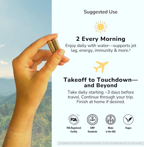 Supplement 2 Pack: Jet Lag Prevention + Ashwagandha, Rhodiola, D3+ for Immune Su... - Image 6