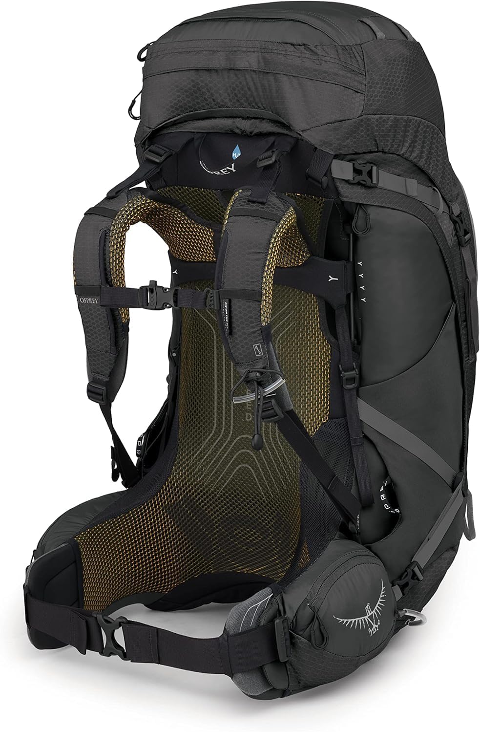 Osprey Atmos AG 65L Men's Backpacking Backpack, Black, L/XL 7 Osprey Atmos AG 65L Men's Backpacking Backpack, Black, L/XL - Image 7