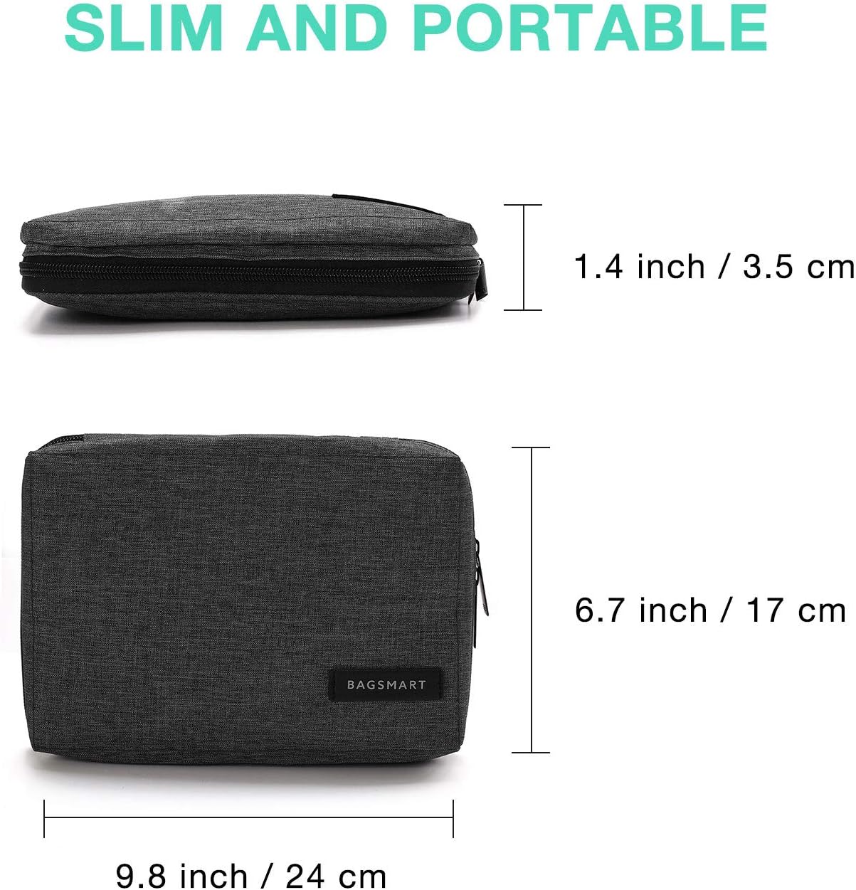 BAGSMART Electronics Organizer Travel Case, Small Cord Bag, Tech Organizer as Tr... 4 BAGSMART Electronics Organizer Travel Case, Small Cord Bag, Tech Organizer as Tr... - Image 4