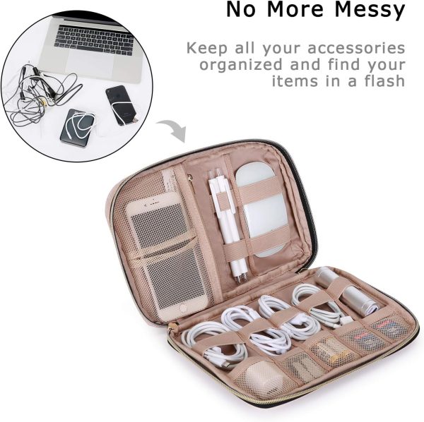BAGSMART Large Electronics Organizer Travel Case, Travel Essentials, Cord Organi... - Image 3