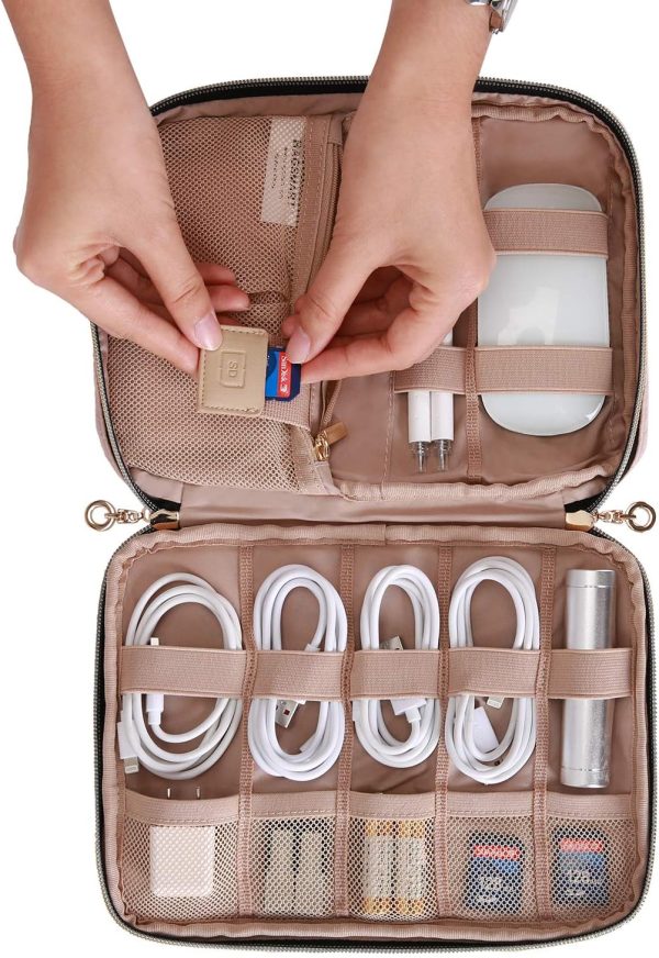 BAGSMART Large Electronics Organizer Travel Case, Travel Essentials, Cord Organi... - Image 4