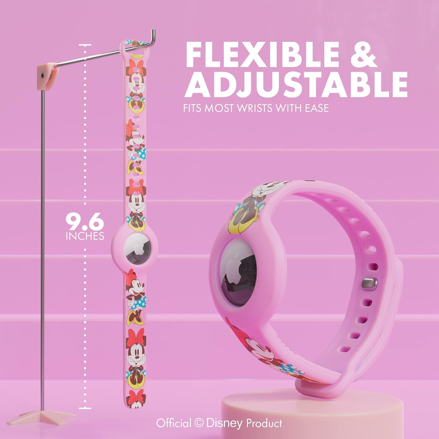 Disney WristBand for Apple AirTag Universal Fit and Adjustable Soft Durable Sili... 3 Disney WristBand for Apple AirTag Universal Fit and Adjustable Soft Durable Sili... - Image 3