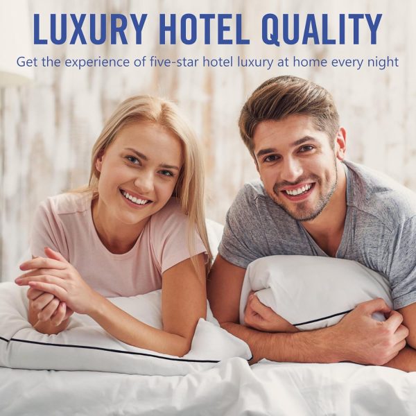 Hotel Collection Bed Pillows for Sleeping 2 Pack Queen Size Cooling Pillows Set ... - Image 6