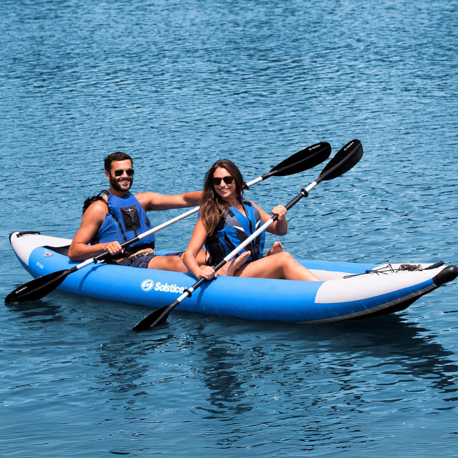 Solstice Flare 2 Person Kayak, Blue, one Size (29625) 4 Solstice Flare 2 Person Kayak, Blue, one Size (29625) - Image 4