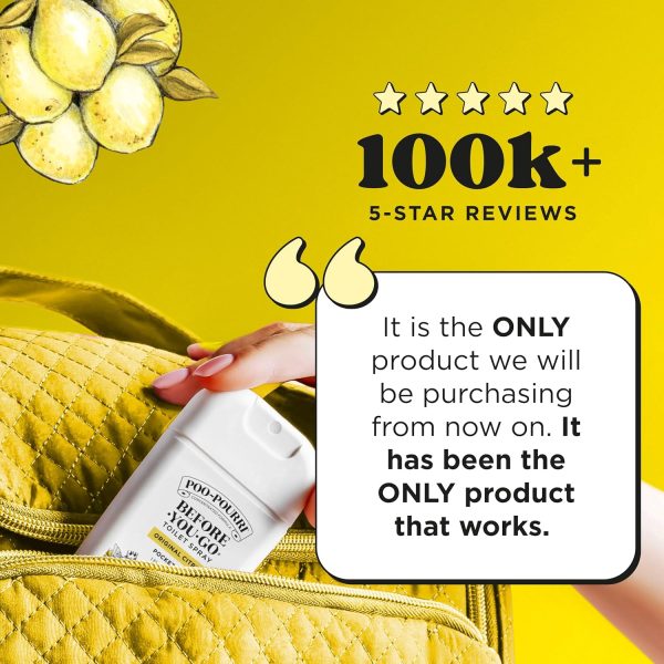 Poo-Pourri Before-You-Go Toilet Spray, Original Citrus, 1 Fl Oz Pocket Travel Si... - Image 4