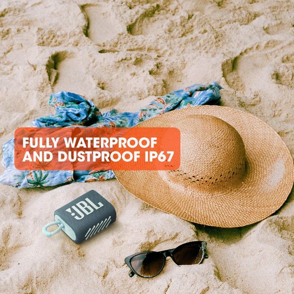 JBL Go 3 - Portable Mini Bluetooth Speaker, big audio and punchy bass, IP67 wate... - Image 4