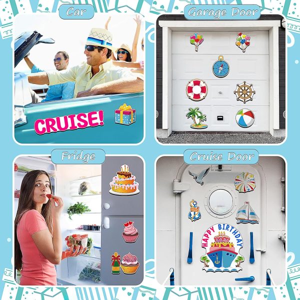 Happy Birthday Decorations Birthday Cruise Door Magnets Decorations Funny Cruise... - Image 7