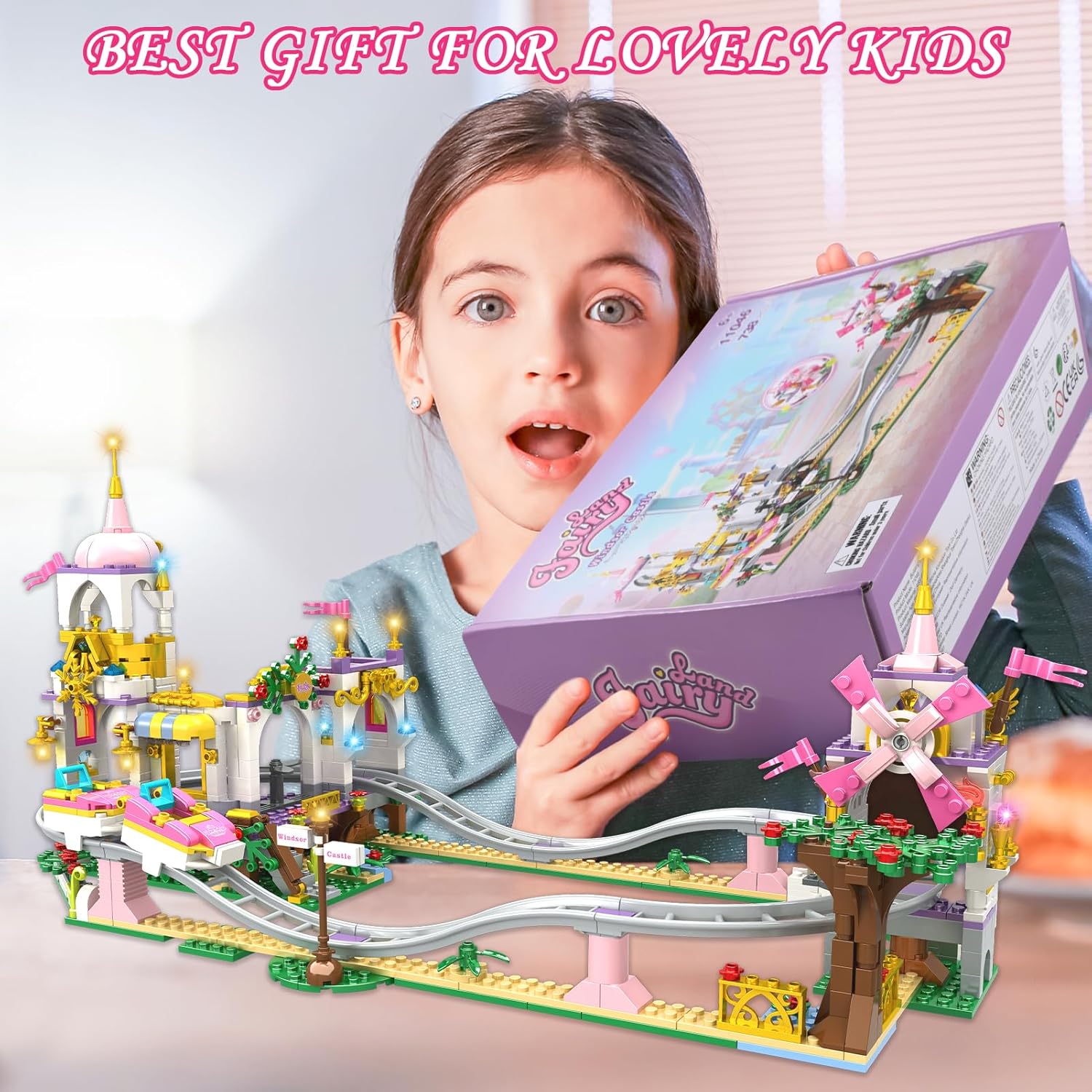 Friends Roller Coaster Castle Building Set, 738 Pcs Creative Amusement Park Cast... 3 Friends Roller Coaster Castle Building Set, 738 Pcs Creative Amusement Park Cast... - Image 3