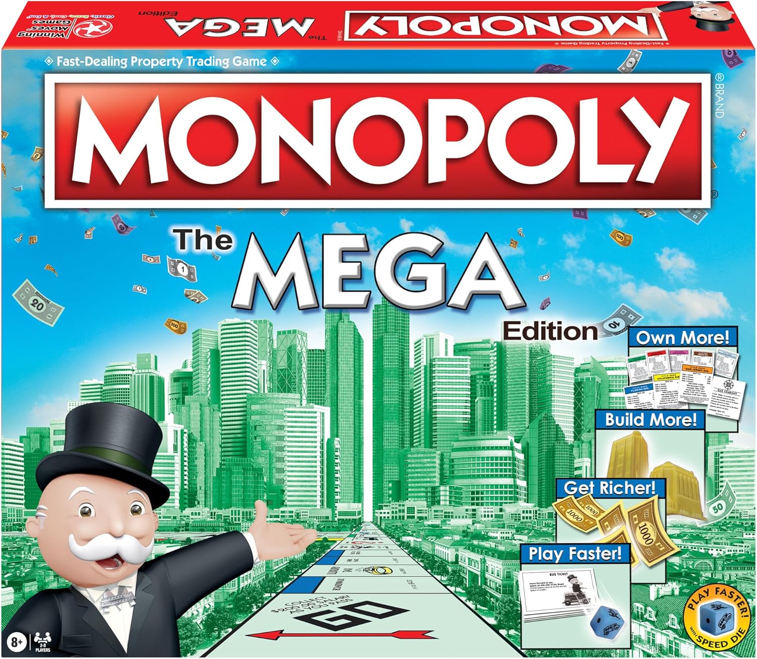 Monopoly The Mega Edition by Winning Moves Games USA, a Bigger and Faster Versio... 3 Monopoly The Mega Edition by Winning Moves Games USA, a Bigger and Faster Versio... - Image 3