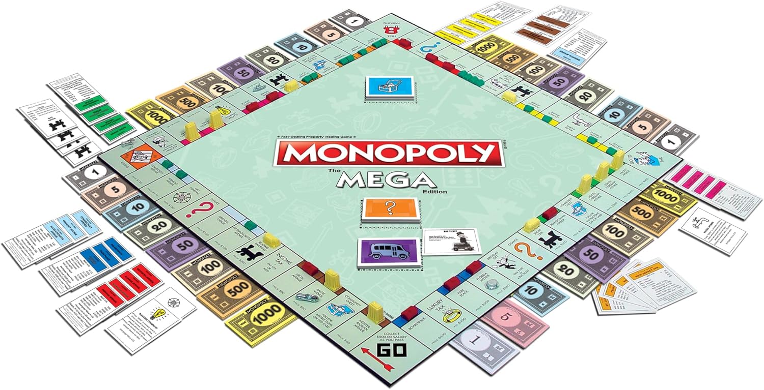 Monopoly The Mega Edition by Winning Moves Games USA, a Bigger and Faster Versio... 4 Monopoly The Mega Edition by Winning Moves Games USA, a Bigger and Faster Versio... - Image 4