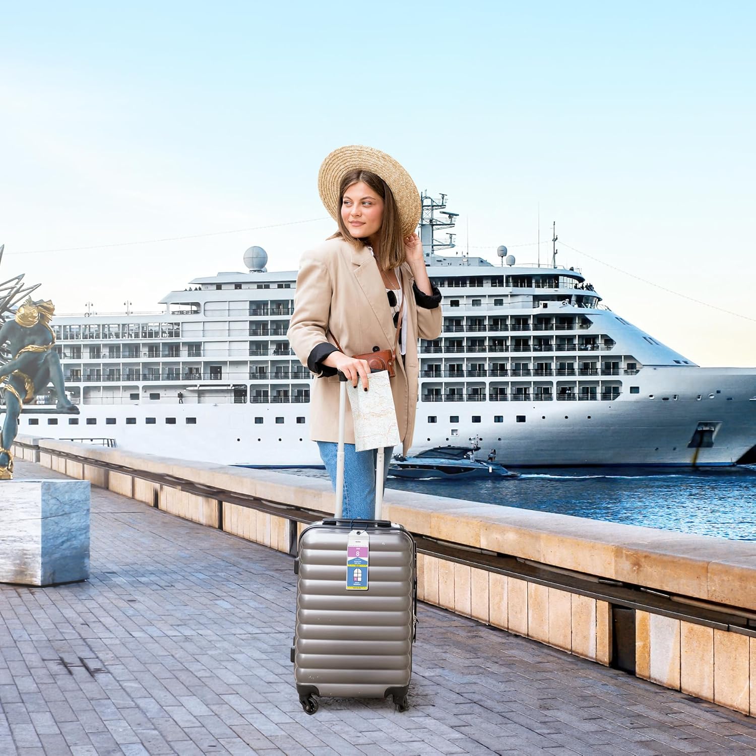 Cruise Luggage Tag Holders for Royal Caribbean and Celebrity Cruise Lines (Set o... 7 Cruise Luggage Tag Holders for Royal Caribbean and Celebrity Cruise Lines (Set o... - Image 7