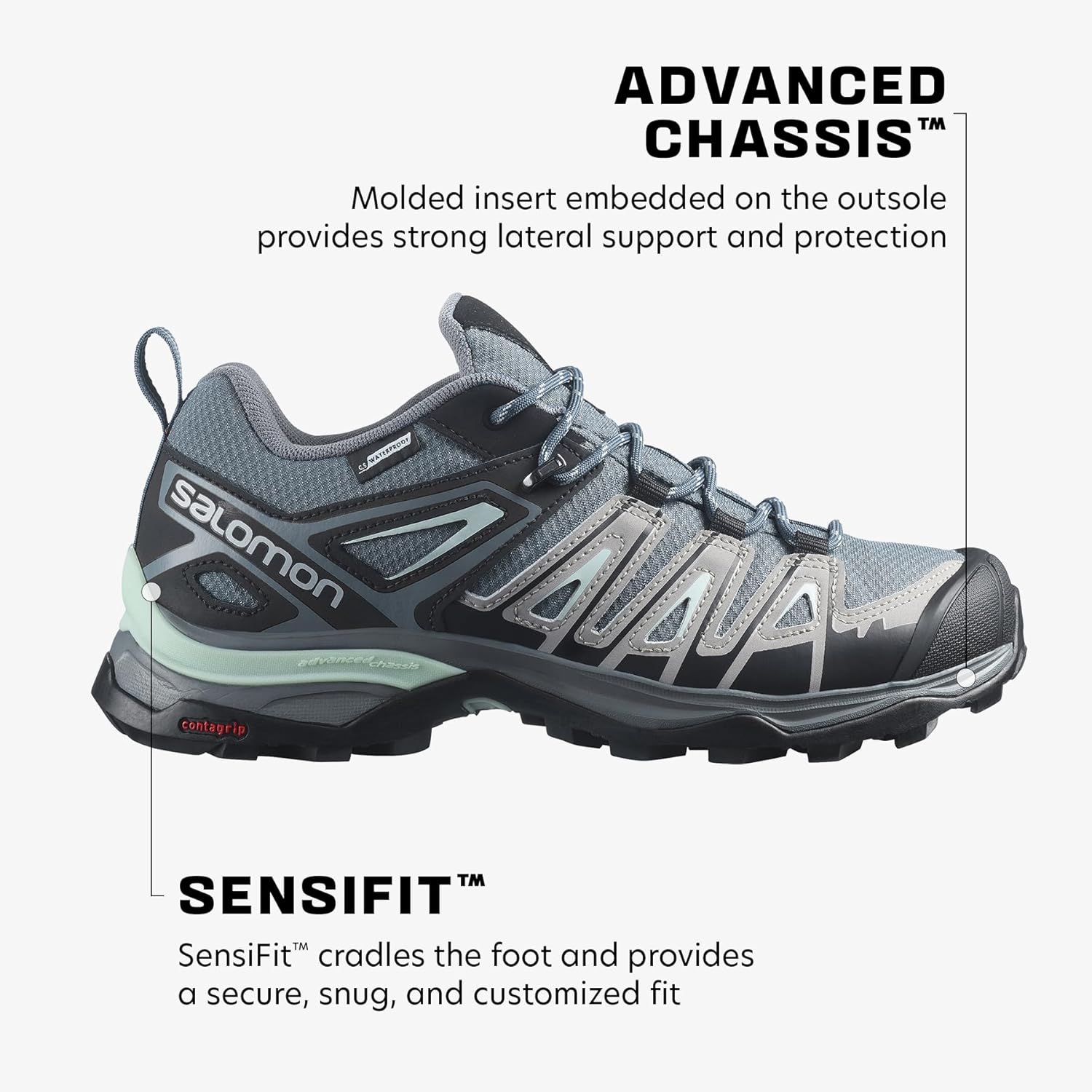Salomon Women's X Ultra Pioneer Climasalomon Waterproof Hiking Shoe 3 Salomon Women's X Ultra Pioneer Climasalomon Waterproof Hiking Shoe - Image 3