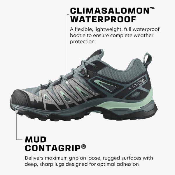 Salomon Women's X Ultra Pioneer Climasalomon Waterproof Hiking Shoe - Image 4