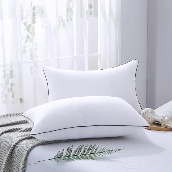 HUXMEYSON Pillows Standard Size Set of 4, Bed Pillows Set of 4, Down Alternative... - Image 3