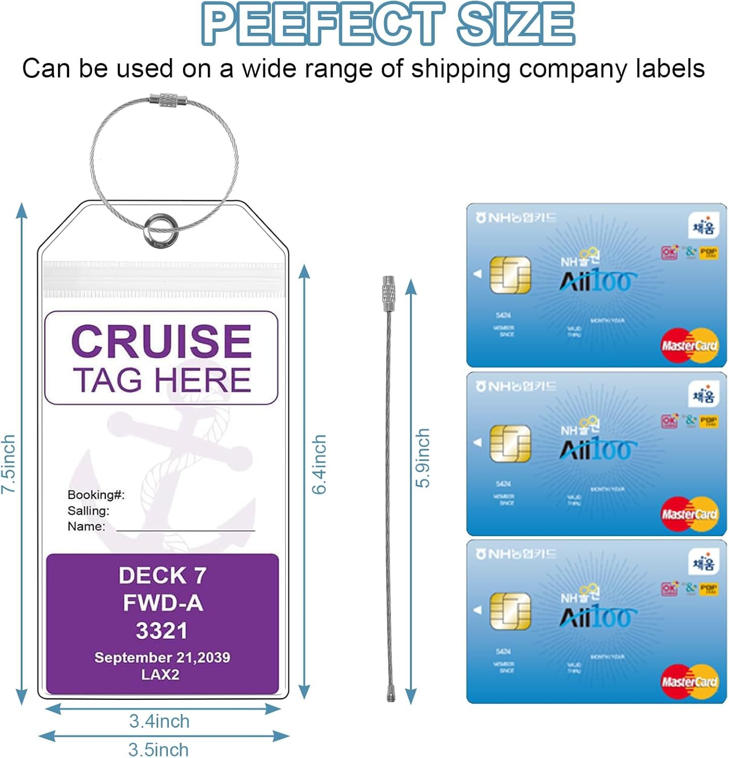 Cruise Luggage Tag Holder, Cruise Luggage Tag Holder can be Used for 2025Carniva... 3 Cruise Luggage Tag Holder, Cruise Luggage Tag Holder can be Used for 2025Carniva... - Image 3