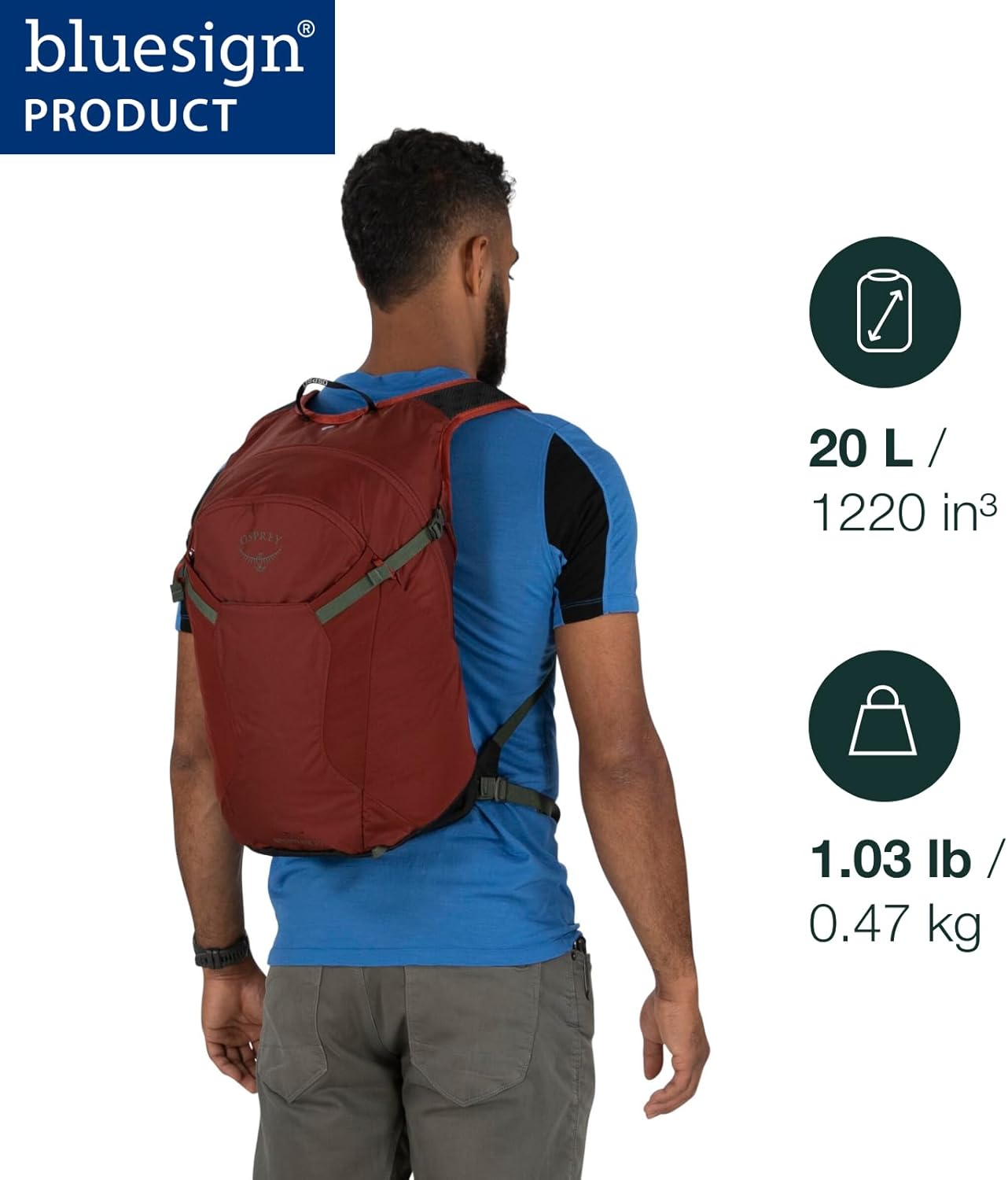 Osprey Sportlite 20L Unisex Hiking Backpack 3 Osprey Sportlite 20L Unisex Hiking Backpack - Image 3