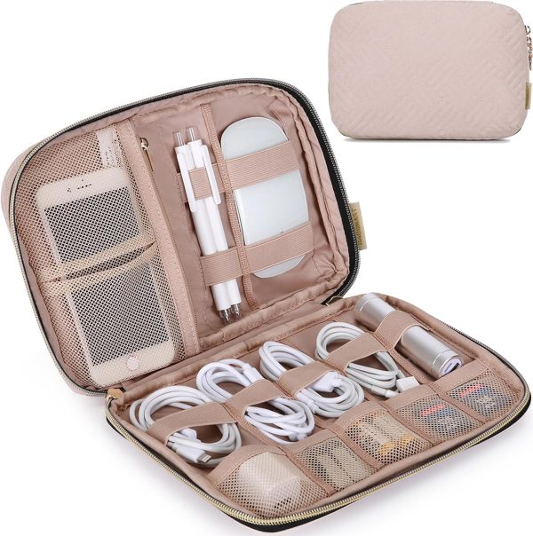 BAGSMART Large Electronics Organizer Travel Case, Travel Essentials, Cord Organi... - Image 2