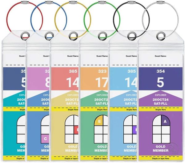 Cruise Luggage Tag Holders for Royal Caribbean and Celebrity Cruise Lines (Set o... - Image 2