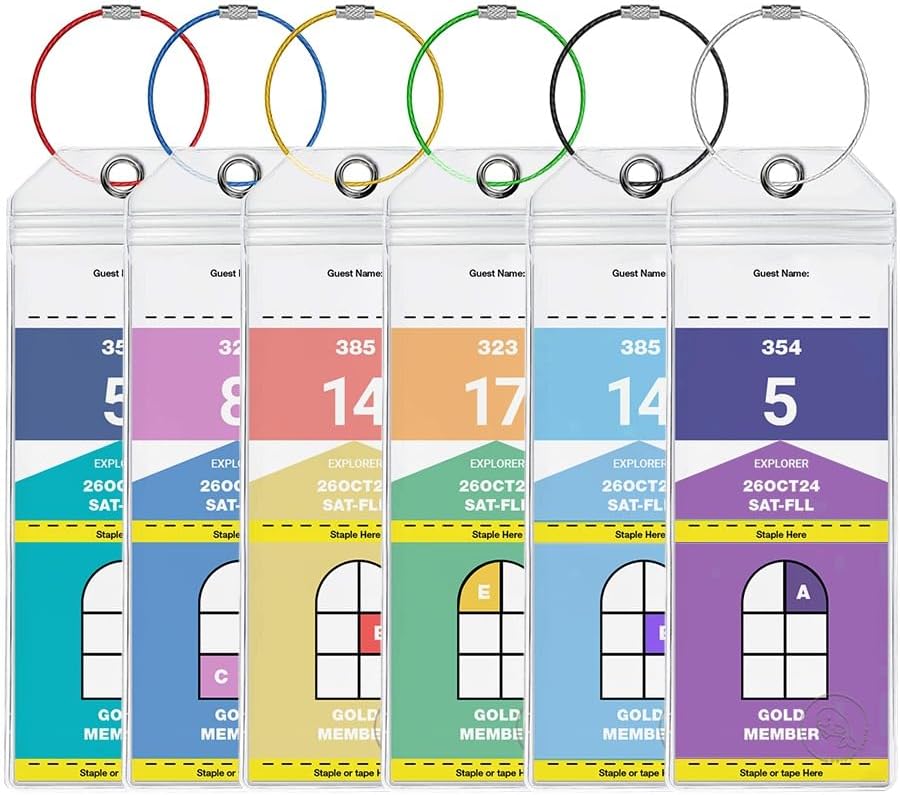 Cruise Luggage Tag Holders for Royal Caribbean and Celebrity Cruise Lines (Set o... 2 Cruise Luggage Tag Holders for Royal Caribbean and Celebrity Cruise Lines (Set o... - Image 2