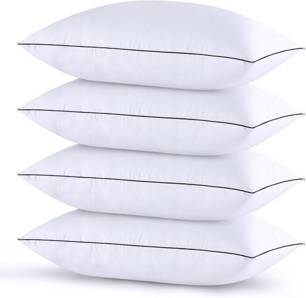 HUXMEYSON Pillows Standard Size Set of 4, Bed Pillows Set of 4, Down Alternative... - Image 2