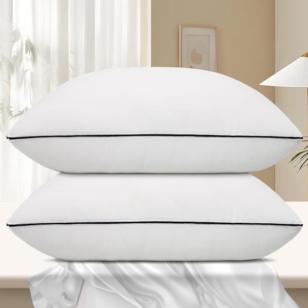 Hotel Collection Bed Pillows for Sleeping 2 Pack Queen Size Cooling Pillows Set ... - Image 2