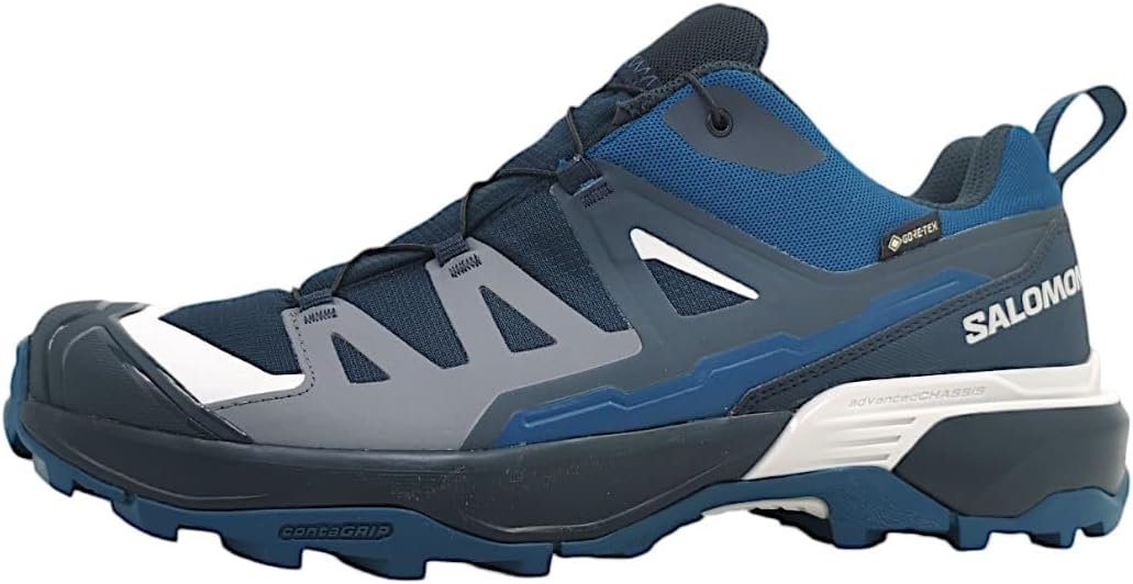 SALOMON, Men's Trekking Shoes, Grey Blue 2 SALOMON, Men's Trekking Shoes, Grey Blue - Image 2
