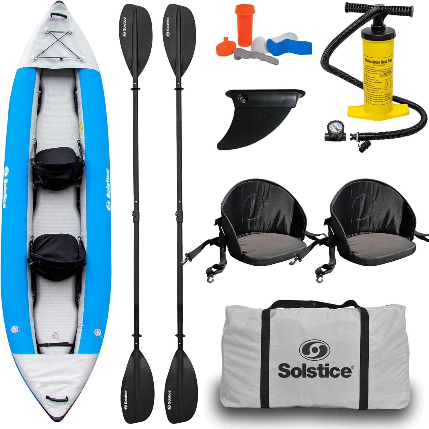 Solstice Flare 2 Person Kayak, Blue, one Size (29625) 2 Solstice Flare 2 Person Kayak, Blue, one Size (29625) - Image 2