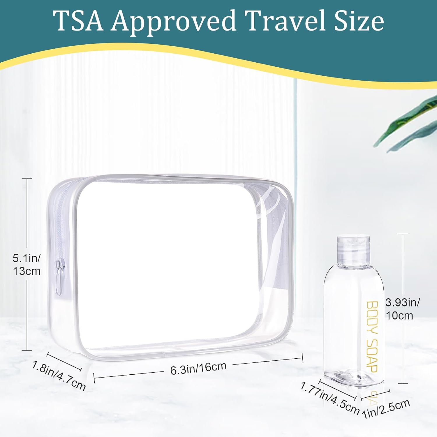 Cosywell Leakproof Squeeze Bottles Travel Kit - 4pc 3.4 oz TSA Approved for Sham... 3 Cosywell Leakproof Squeeze Bottles Travel Kit - 4pc 3.4 oz TSA Approved for Sham... - Image 3