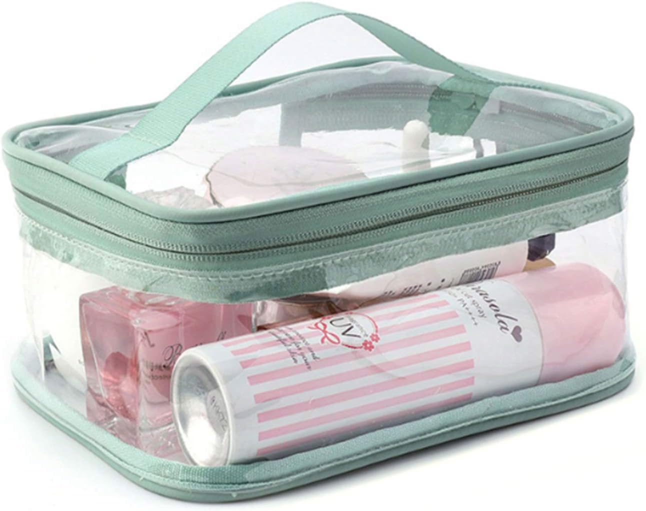 Makeup Bag Zipper Waterproof Portable Travel Storage Pouch 2 Pcs 4 Makeup Bag Zipper Waterproof Portable Travel Storage Pouch 2 Pcs - Image 4