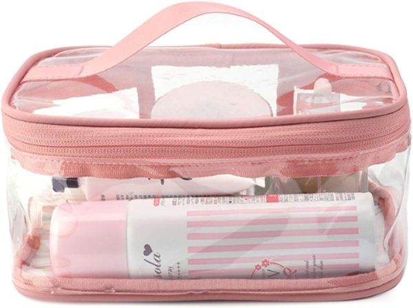 Makeup Bag Zipper Waterproof Portable Travel Storage Pouch 2 Pcs - Image 7