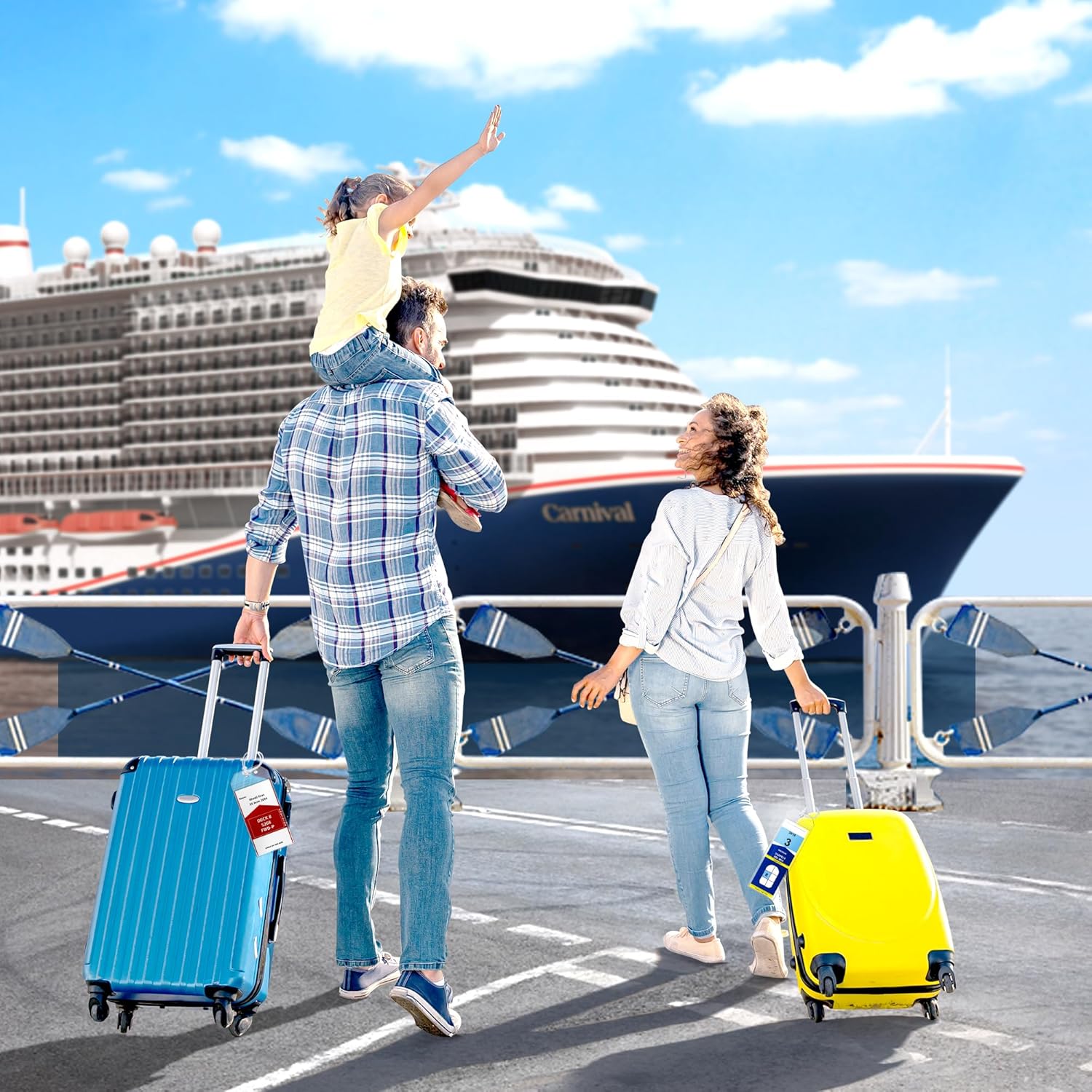 8 Pack Cruise Luggage Tag Holder, Cruise Essentials 2025 for NCL, Princess, Carn... 5 8 Pack Cruise Luggage Tag Holder, Cruise Essentials 2025 for NCL, Princess, Carn... - Image 5