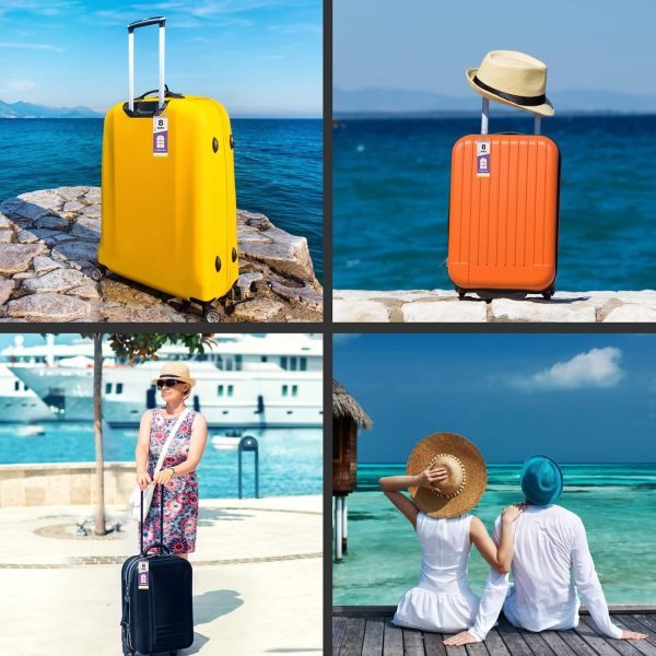 Meedo Cruise Luggage Tag Holders, 10 Pack Clear Tags for Royal Caribbean & Celeb... - Image 8