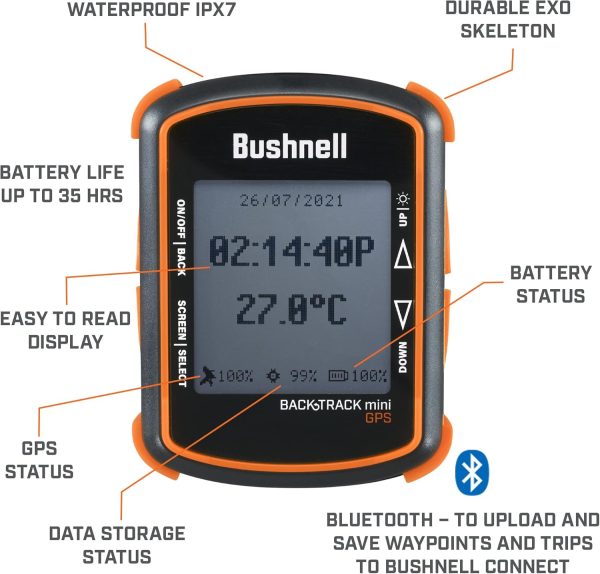 Bushnell BackTrack Mini GPS Navigation, Portable Waterproof GPS for Hiking Hunti... - Image 4