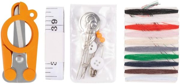 Fiskars Sewing Kit - 27-Piece Travel Sewing Set with Case - Craft Supplies - Ora... - Image 3