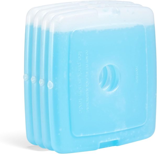 Cool Coolers by Fit & Fresh Slim Ice Packs, Quick Freeze, Space-Saving, Reusable... - Image 4