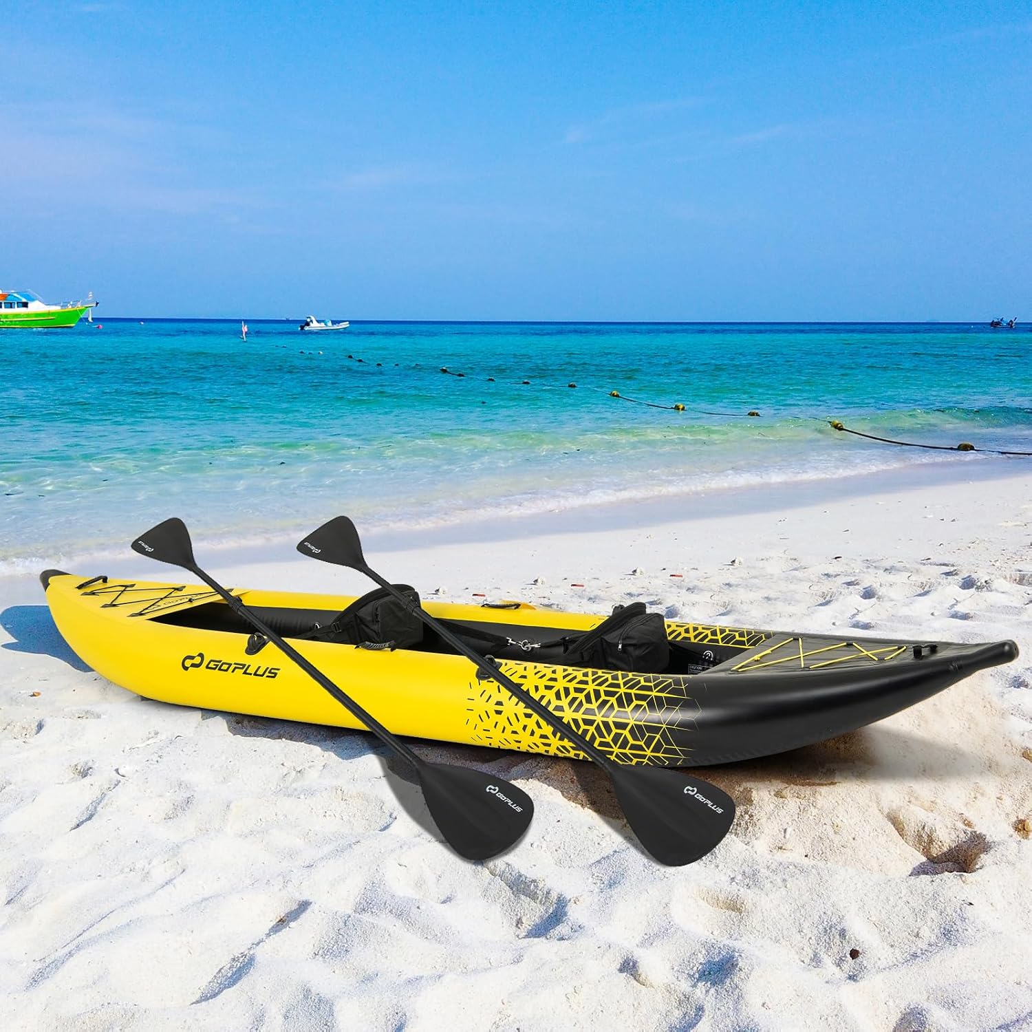 Goplus Inflatable Kayak, 2-Person Kayak Set for Adults with 507 LBS Weight Capac... 10 Goplus Inflatable Kayak, 2-Person Kayak Set for Adults with 507 LBS Weight Capac... - Image 10