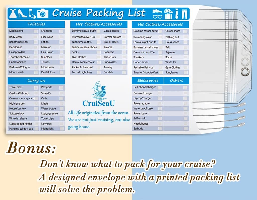 CruiSeaU 4 Packs Cruise Luggage Tag Holders for Royal Caribbean & Celebrity Crui... 4 CruiSeaU 4 Packs Cruise Luggage Tag Holders for Royal Caribbean & Celebrity Crui... - Image 7