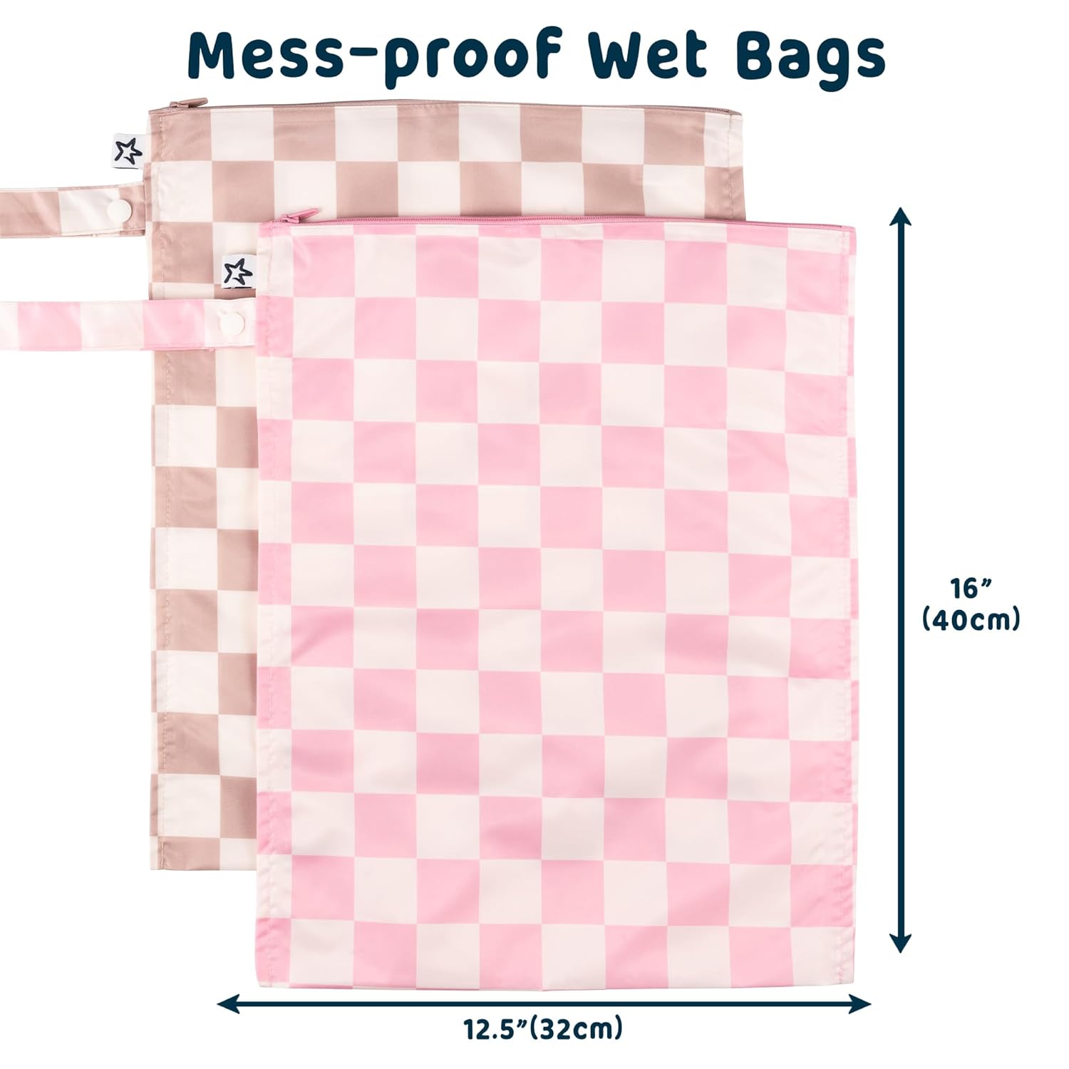 Tiny Twinkle Mess-Proof Waterproof Wet Dry Bag | 2-Pack Reusable Wet Bags for Sw... 3 Tiny Twinkle Mess-Proof Waterproof Wet Dry Bag | 2-Pack Reusable Wet Bags for Sw... - Image 3