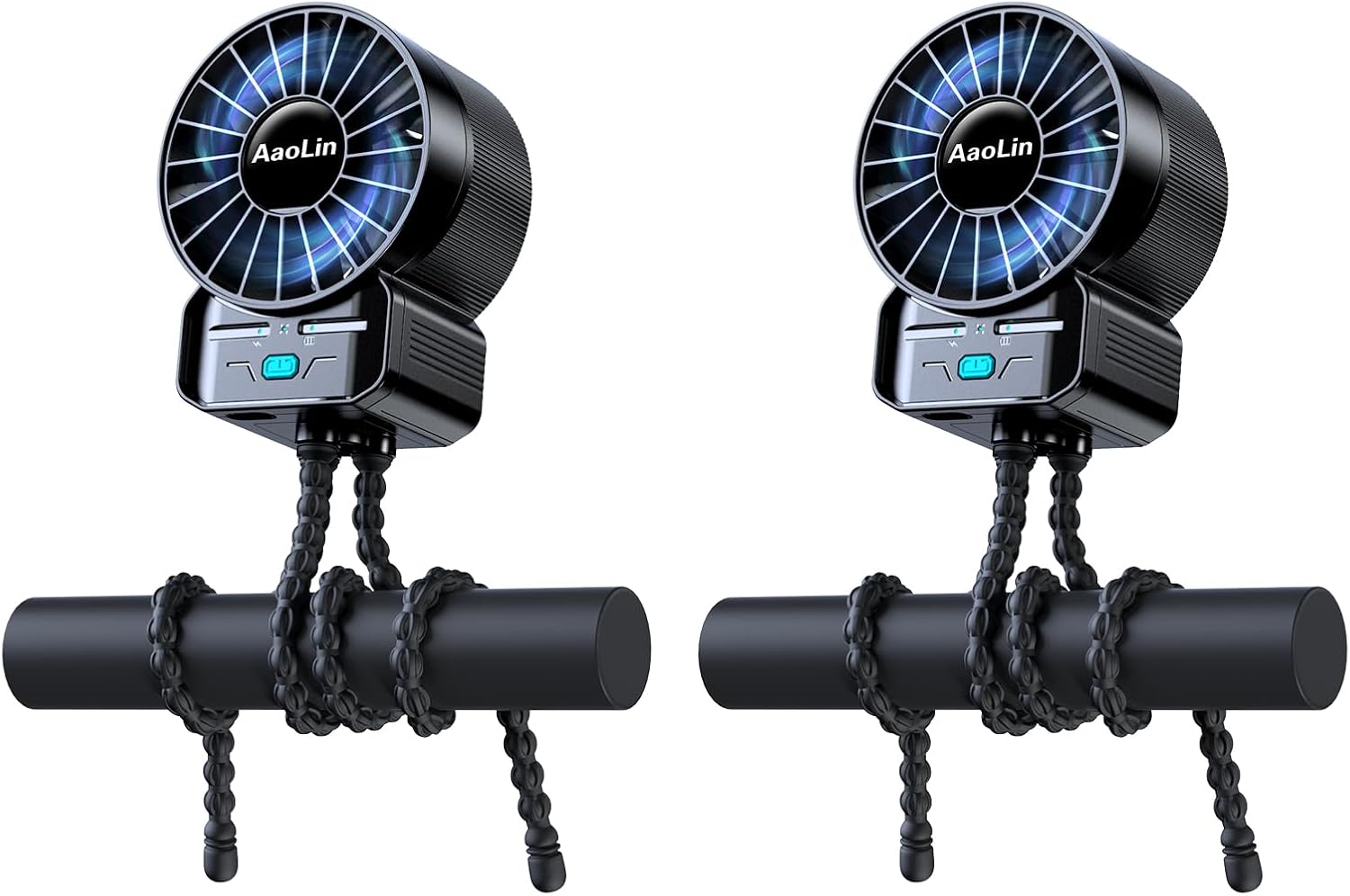 2 Pack Multifunctional Portable Stroller Fan 4 Speed 6600rpm High Speed Usb Rech... 2 2 Pack Multifunctional Portable Stroller Fan 4 Speed 6600rpm High Speed Usb Rech... - Image 2