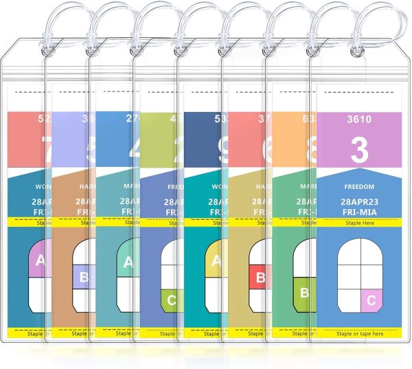 8 Pack Cruise Luggage Tag Holder, Cruise Essentials 2025 for NCL, Princess, Carn... - Image 2