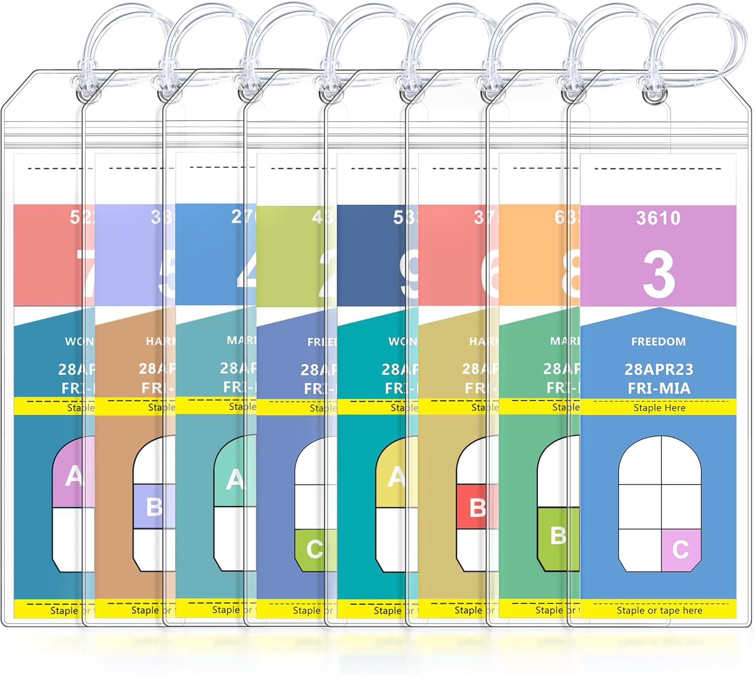8 Pack Cruise Luggage Tag Holder, Cruise Essentials 2025 for NCL, Princess, Carn... 2 8 Pack Cruise Luggage Tag Holder, Cruise Essentials 2025 for NCL, Princess, Carn... - Image 2