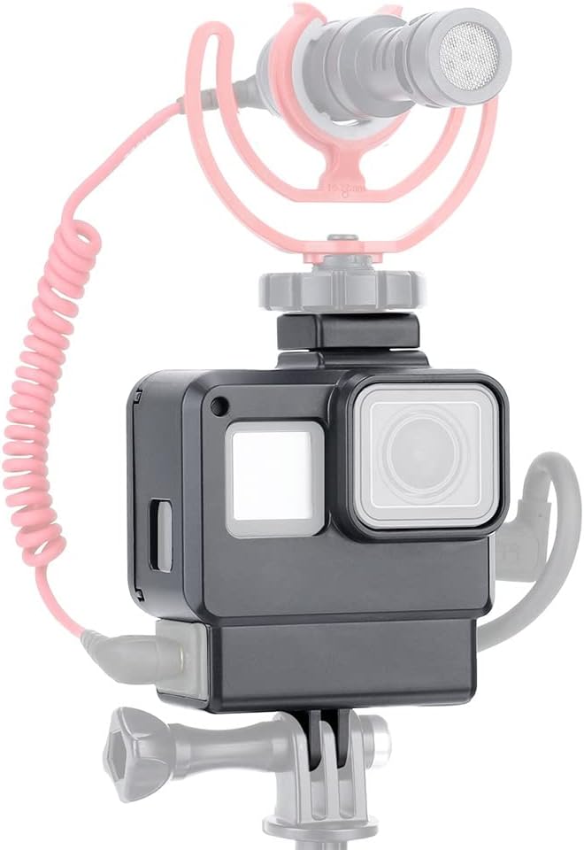 Andoer Vlog Case Action Camera Body Vlogging Cage Frame with Cold Shoe Holder fo... 2 Andoer Vlog Case Action Camera Body Vlogging Cage Frame with Cold Shoe Holder fo... - Image 2