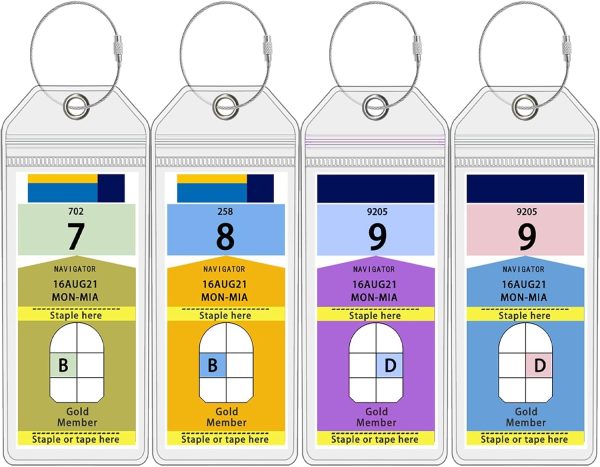 CruiSeaU 4 Packs Cruise Luggage Tag Holders for Royal Caribbean & Celebrity Crui... - Image 2