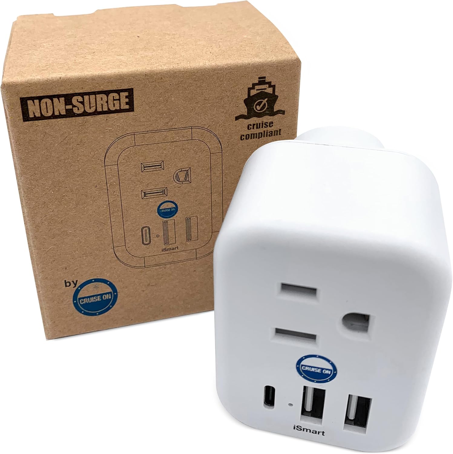 Cruise Approved Power Strip Non Surge Protector for Cruise Ship Multi Plug, 6 Ou... 2 Cruise Approved Power Strip Non Surge Protector for Cruise Ship Multi Plug, 6 Ou... - Image 2