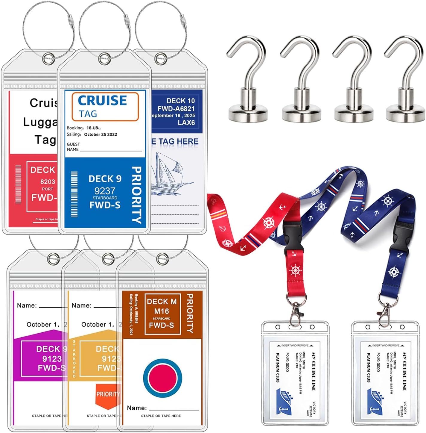 Cruise Ship Essentials,Luggage Tags for Carnival and Royal Caribbean Luggage tag... 2 Cruise Ship Essentials,Luggage Tags for Carnival and Royal Caribbean Luggage tag... - Image 2