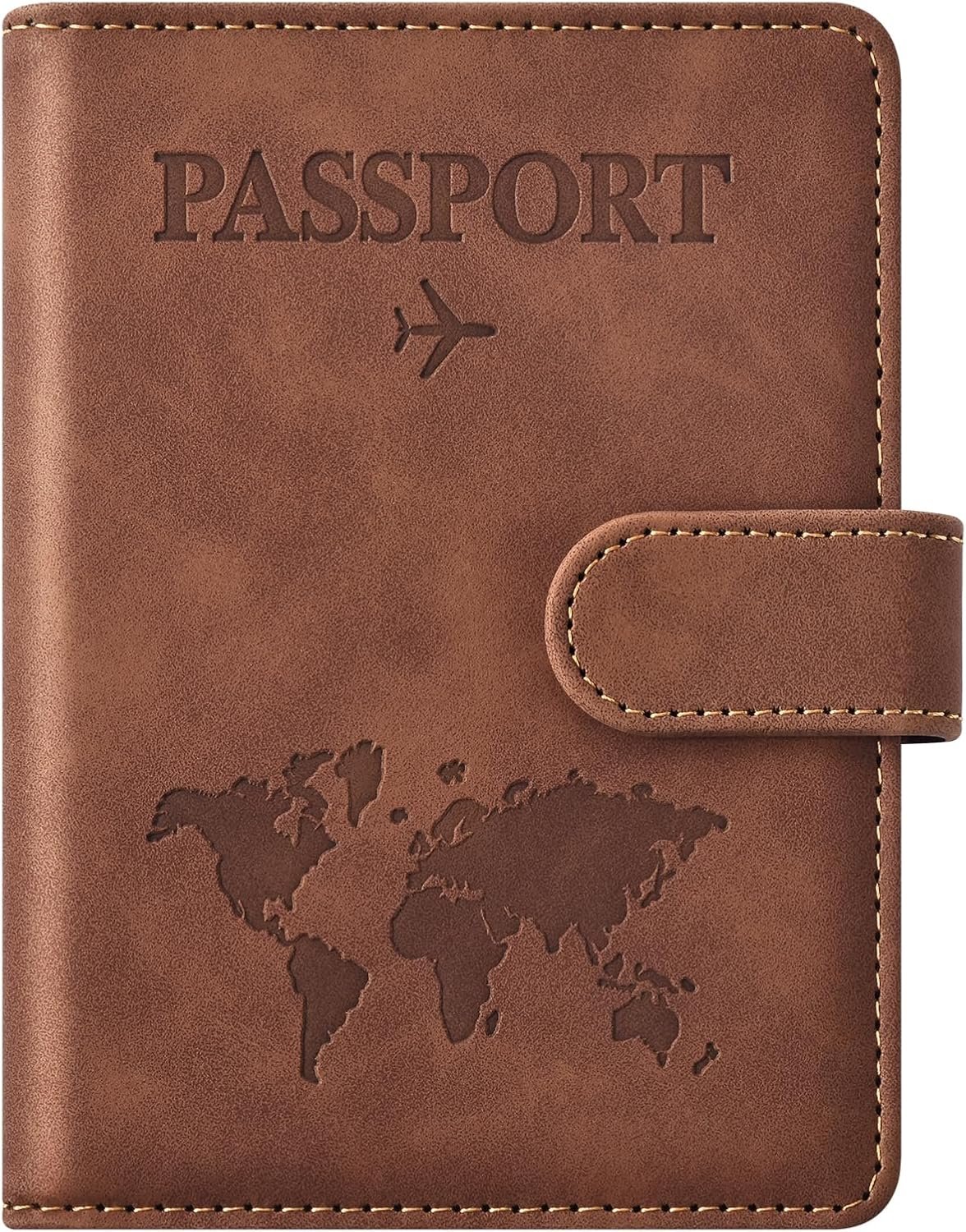 Eoehro Passport Holder for Travel Essentials, Passport Wallet Cover Case for Tra... 2 Eoehro Passport Holder for Travel Essentials, Passport Wallet Cover Case for Tra... - Image 2