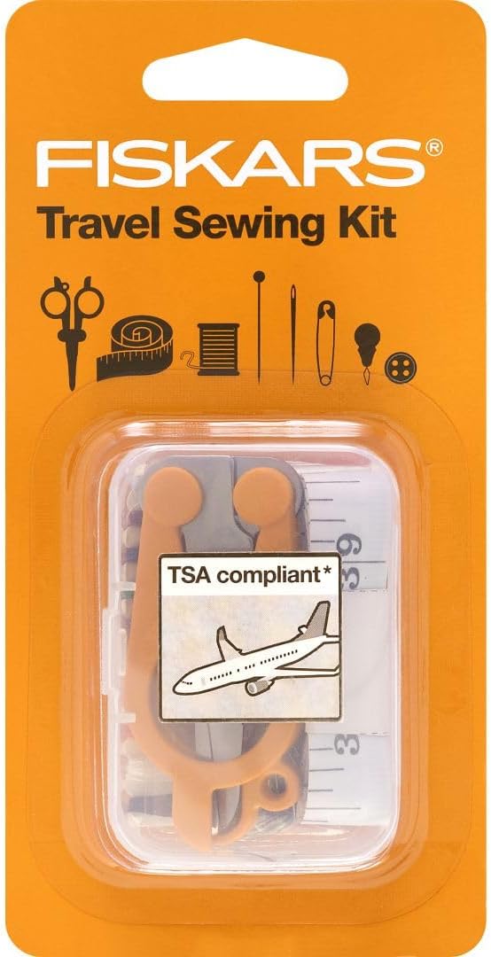 Fiskars Sewing Kit - 27-Piece Travel Sewing Set with Case - Craft Supplies - Ora... 2 Fiskars Sewing Kit - 27-Piece Travel Sewing Set with Case - Craft Supplies - Ora... - Image 2