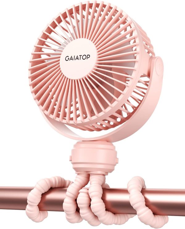 Gaiatop Mini Portable Stroller Fan, Battery Operated Small Clip on Fan, Detachab... - Image 2