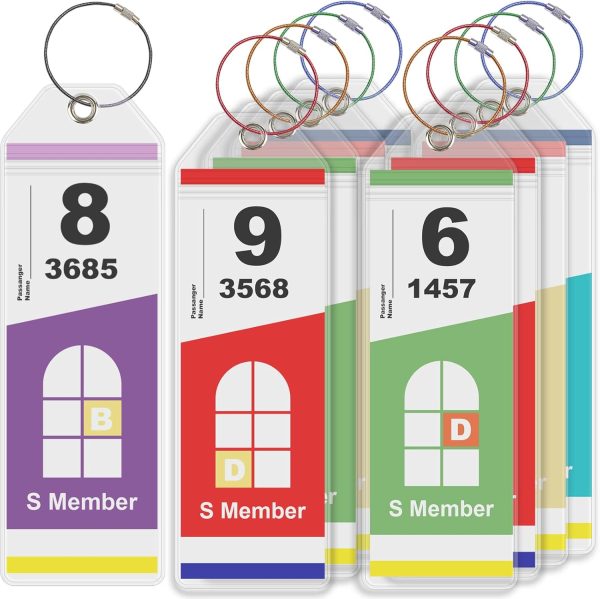 Meedo Cruise Luggage Tag Holders, 10 Pack Clear Tags for Royal Caribbean & Celeb... - Image 2